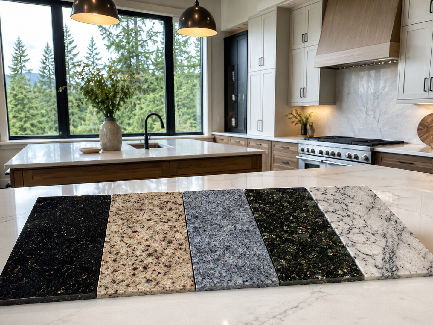 Popular granite countertop colors Pacific Northwest