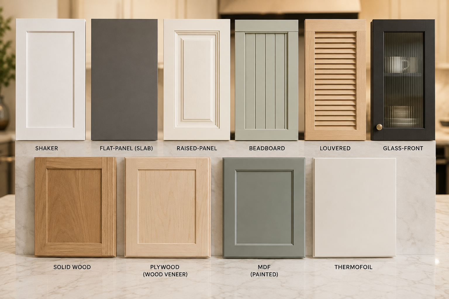 Kitchen cabinet styles comparison for a Bellevue home